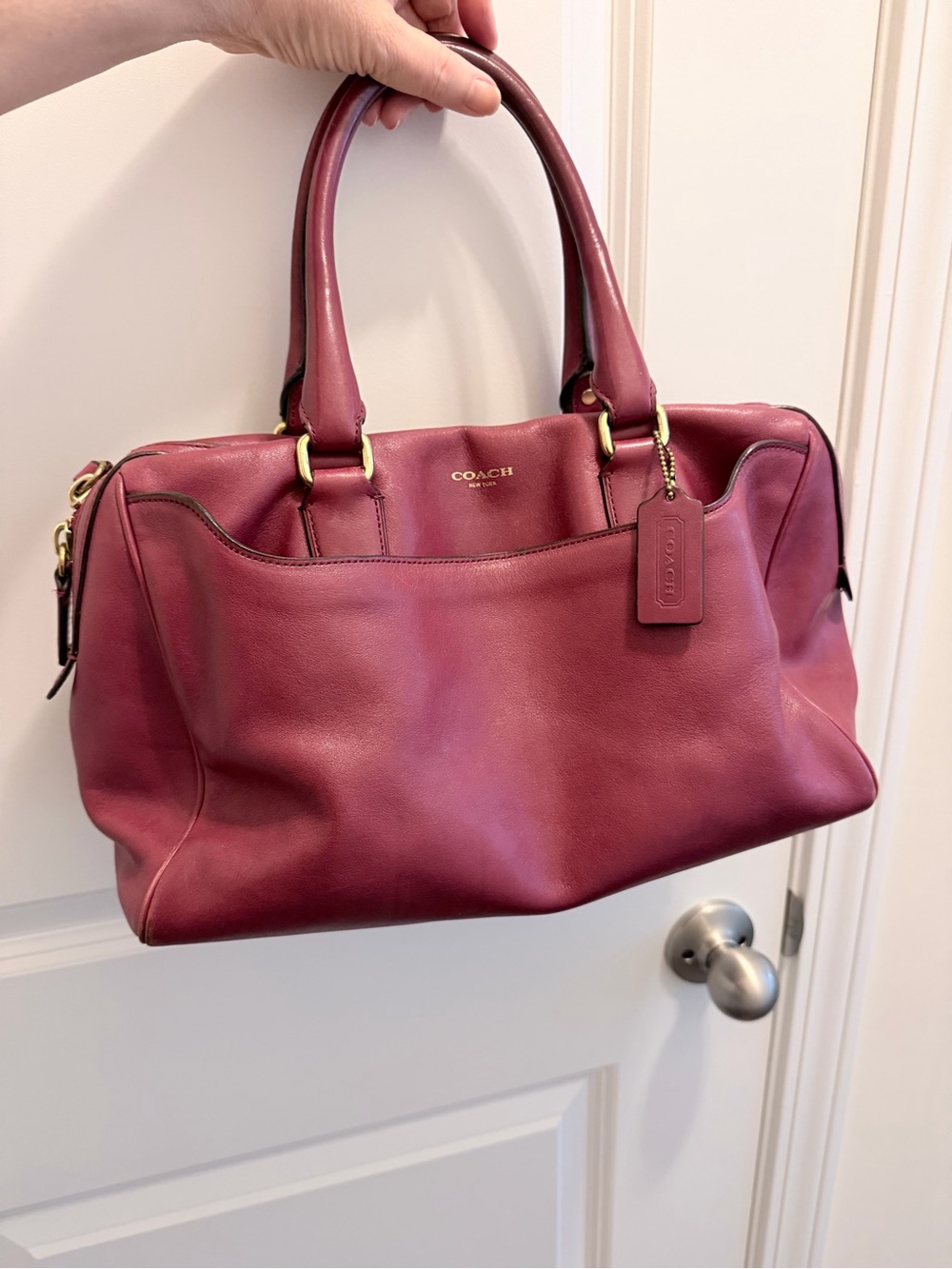 COACH Legacy Haley Leather Satchel 23574 - Picture 4 of 16